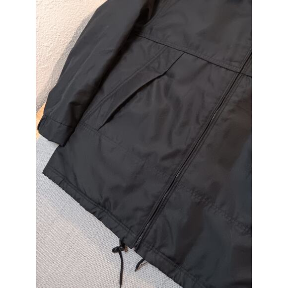 Timberland Waterproof Bomber Jacket XL Black Logo Full Zip Outdoors Mariners - Picture 5 of 12